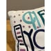 Pottery Barn Teen New York City Square Throw Pillow EMBROIDERED Down Fill Zipper