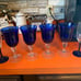 Antique wine glasses