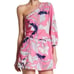 Yumi Kim Pink Floral One Shoulder Dress Size M