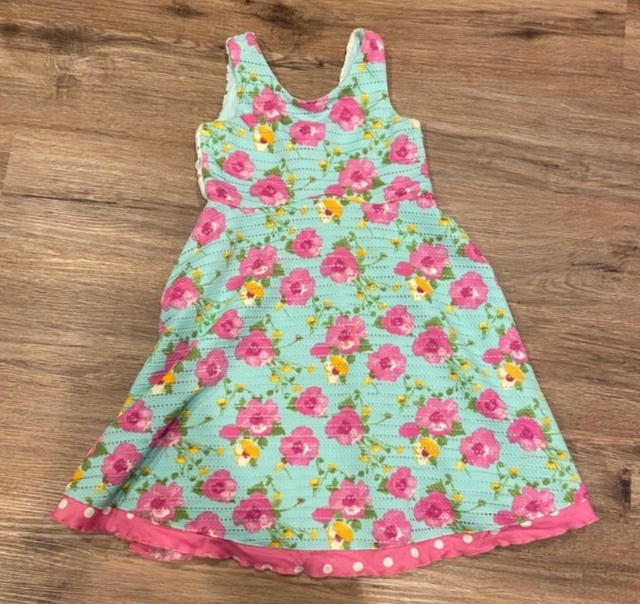 Rare editions  Girls size 6 floral lace sun dress