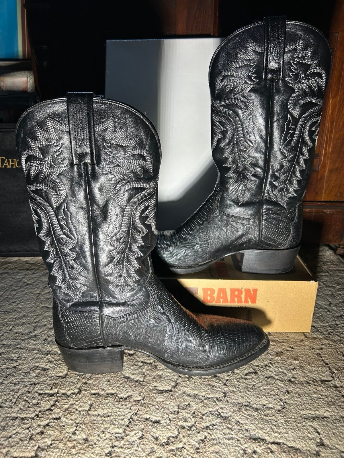 Dan Post Winston Genuine Lizard Dress Boots