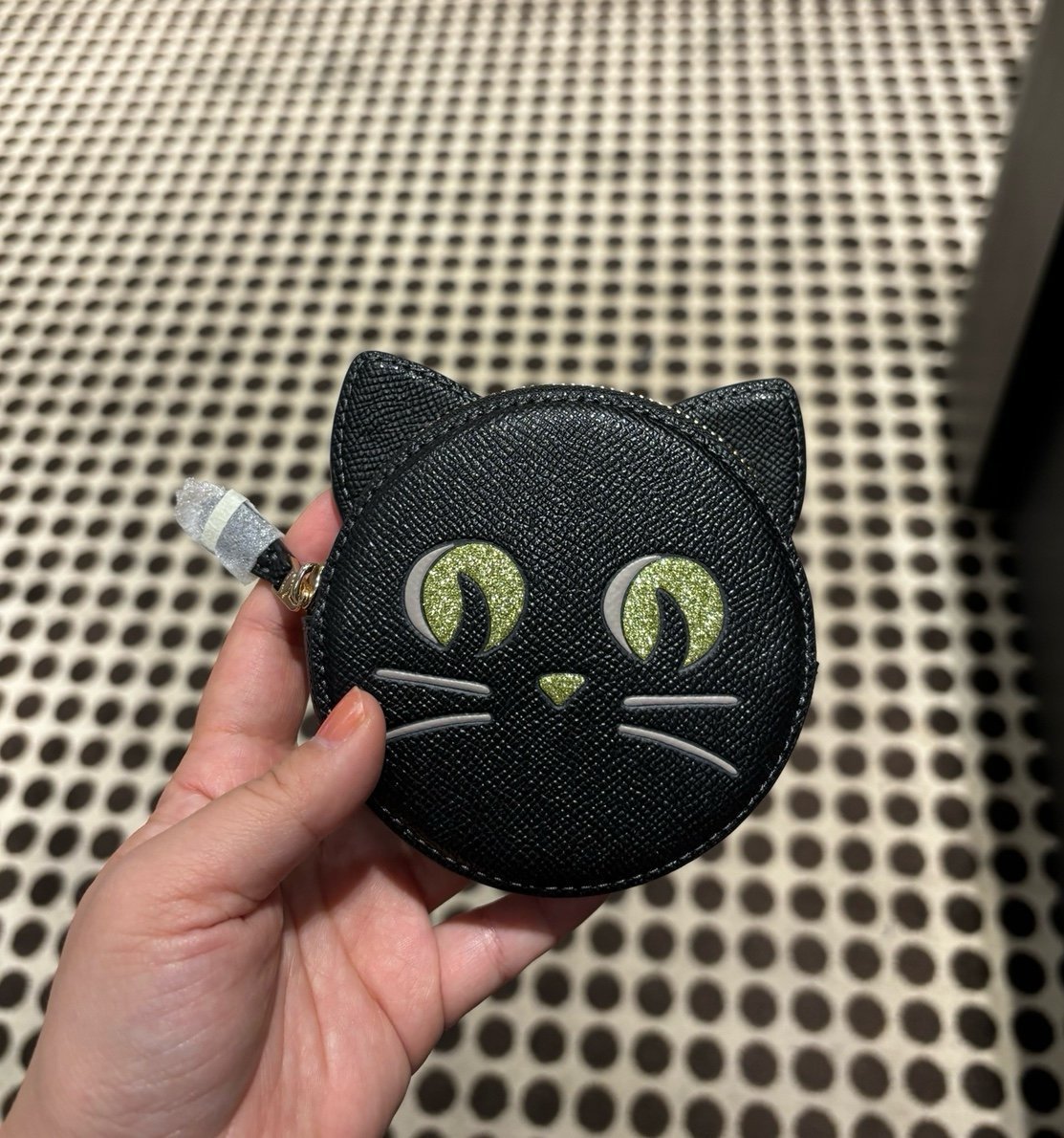 NWT Coach Coin Case With Halloween Cat CW464
