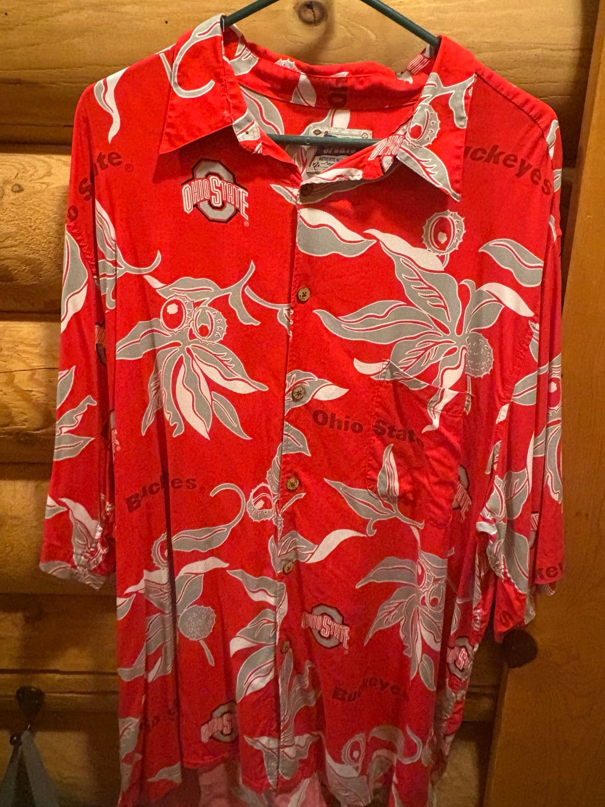 Reyn Sports Ohio State Hawaiian Mens XXL