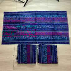 Vintage Cannon Royal Family Bath Towel Purple Blue USA 25X47 Lot Of 3 NEW NOS