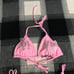 VS PINK 2 PIECE STRING BIKINI SWIMSUIT IN PINK LOLLIPOP BLING IN SIZES XS/MEDIUM