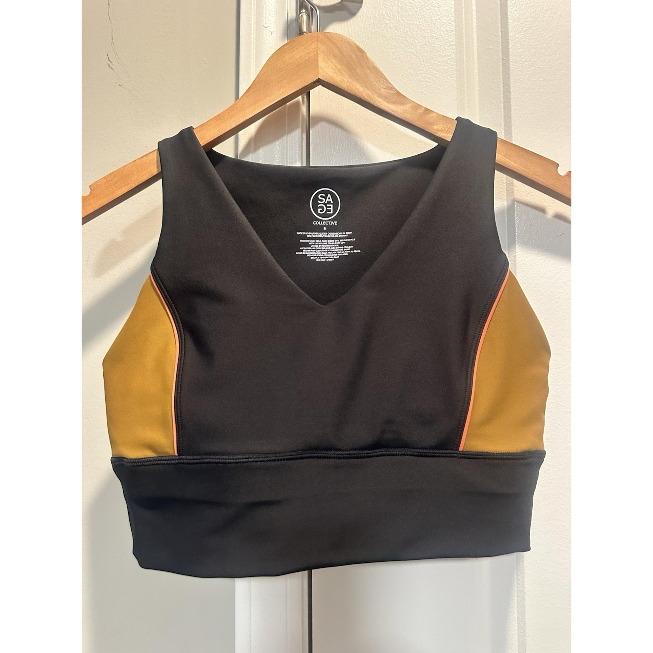 Sage Collective Black Sports Bra Medium