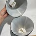 Black silk beaded clip on Chandelier shades set of 2