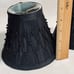 Black silk beaded clip on Chandelier shades set of 2
