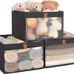 Closet Storage Bins with Clear Window and 2 Handles