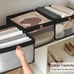 Closet Storage Bins with Clear Window and 2 Handles