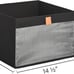 Closet Storage Bins with Clear Window and 2 Handles
