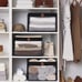 Closet Storage Bins with Clear Window and 2 Handles