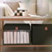 Closet Storage Bins with Clear Window and 2 Handles