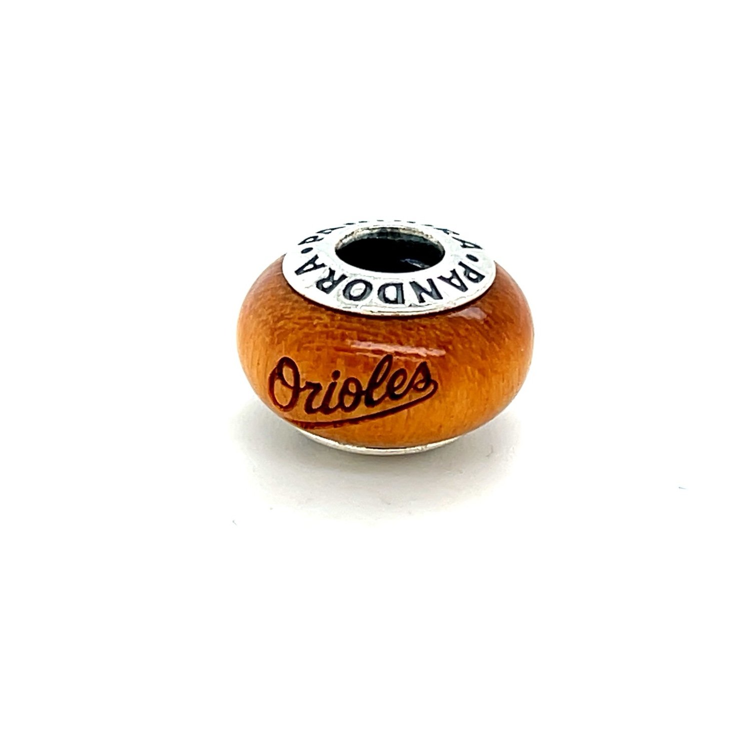 Pandora Wooden Baltimore Orioles Engraved Charm