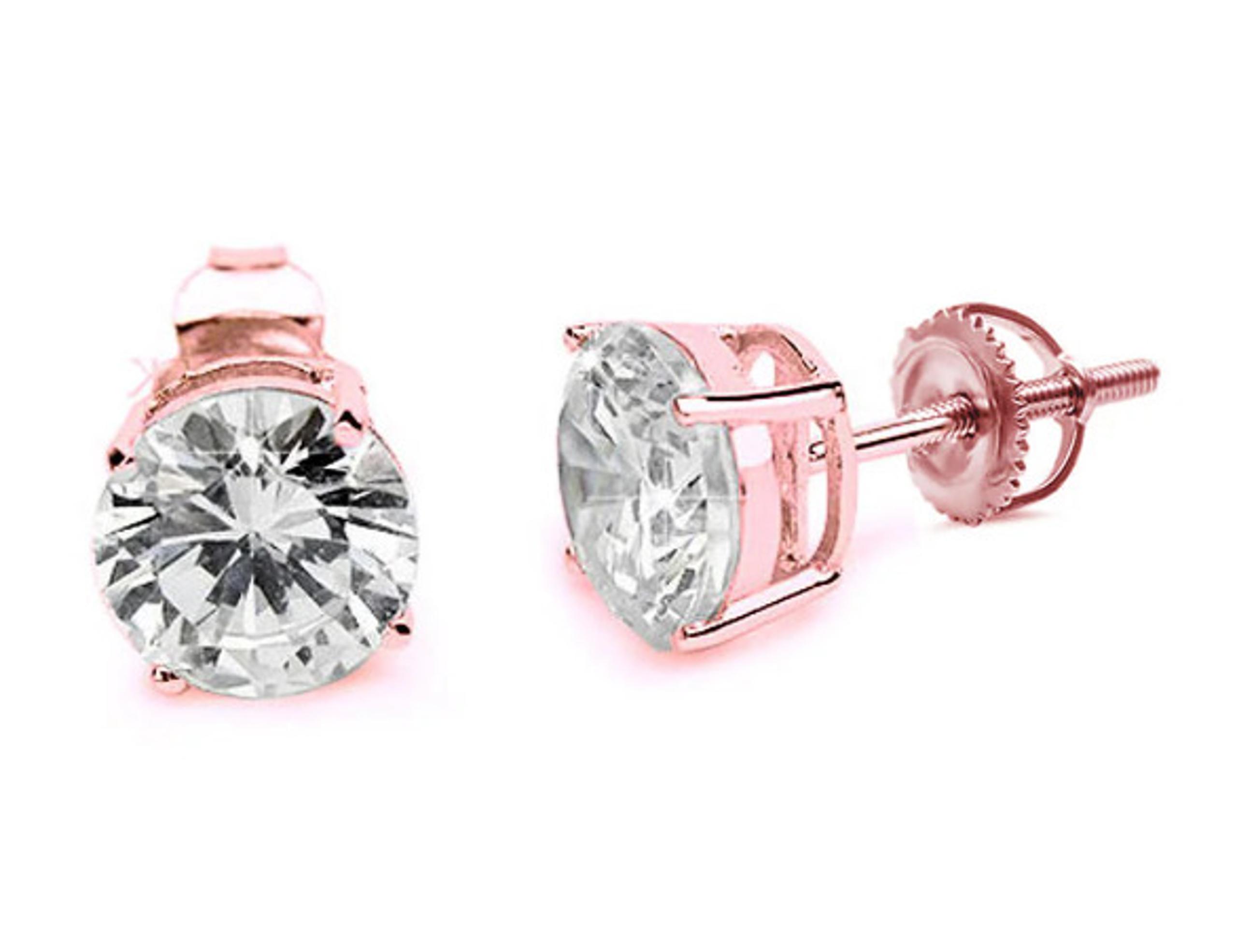 Sterling silver 925 with moissanite gemstone 5 MM each stone