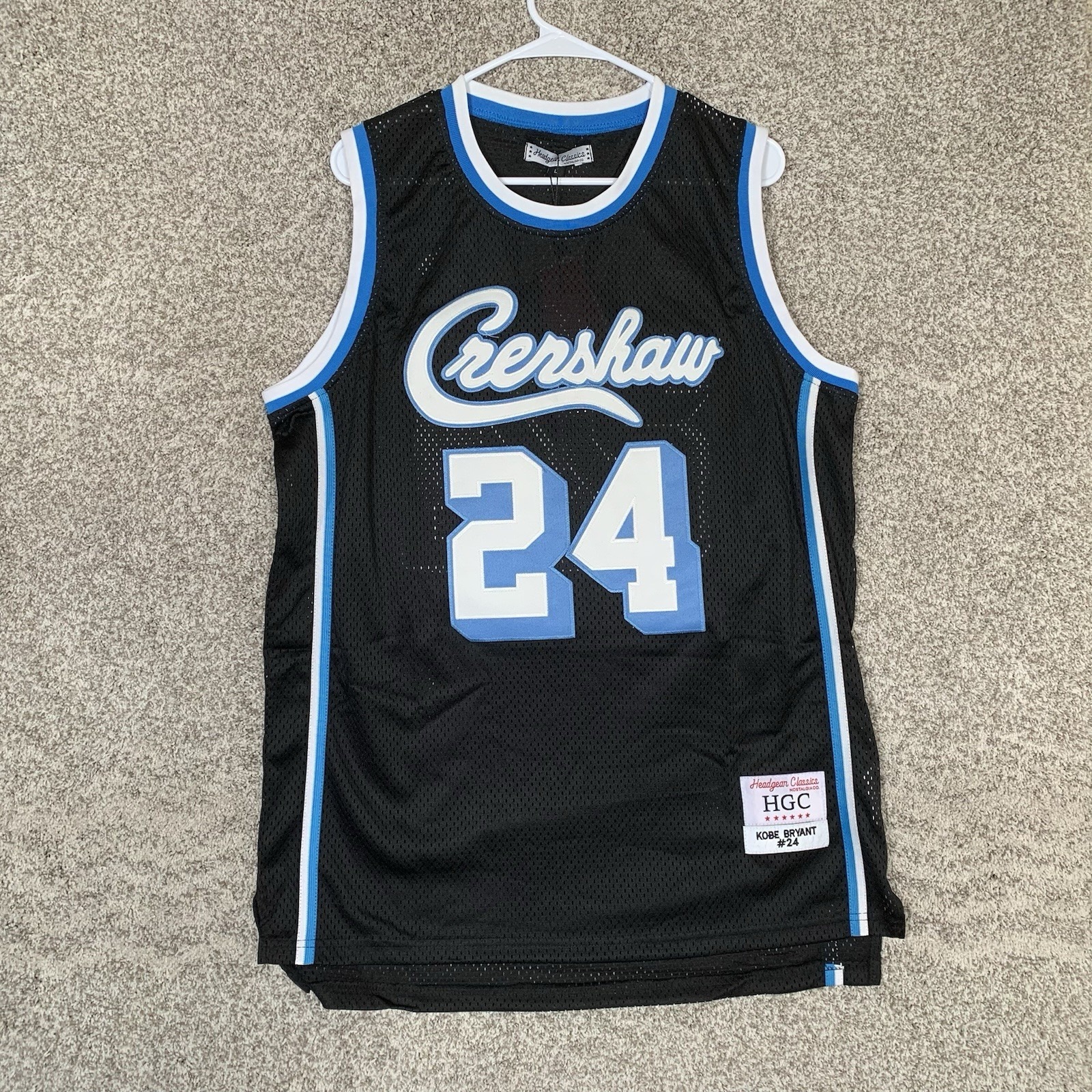 Kobe Bryant Crenshaw Jersey Mens Large Black Hearhear Classics Basketball Stitch