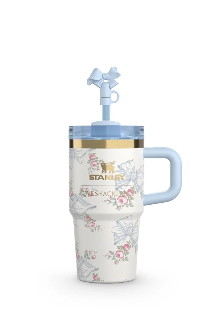 Stanley x Love Shack Fancy Rosa Beaux BLUE 20 oz Tumbler IN HAND (SHIPS FAST!)