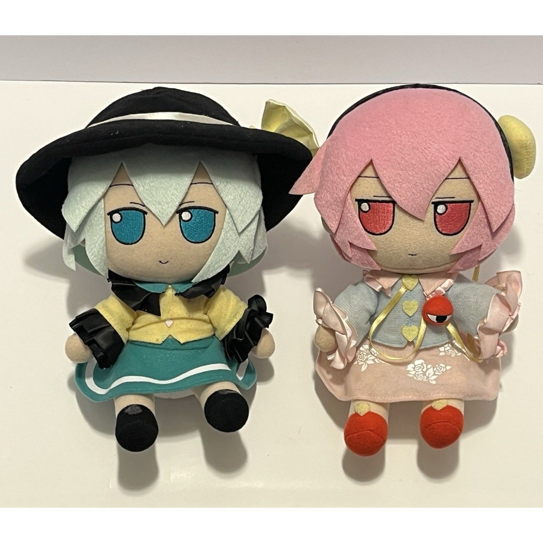 Touhou Project Komeiji Koishi & Satori Plush Fumo Lot 1.5 Gift Japan USED READ