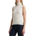 NWT-Ralph Lauren Black Label Washable Cashmere Cream Turtleneck Sleeveless XS