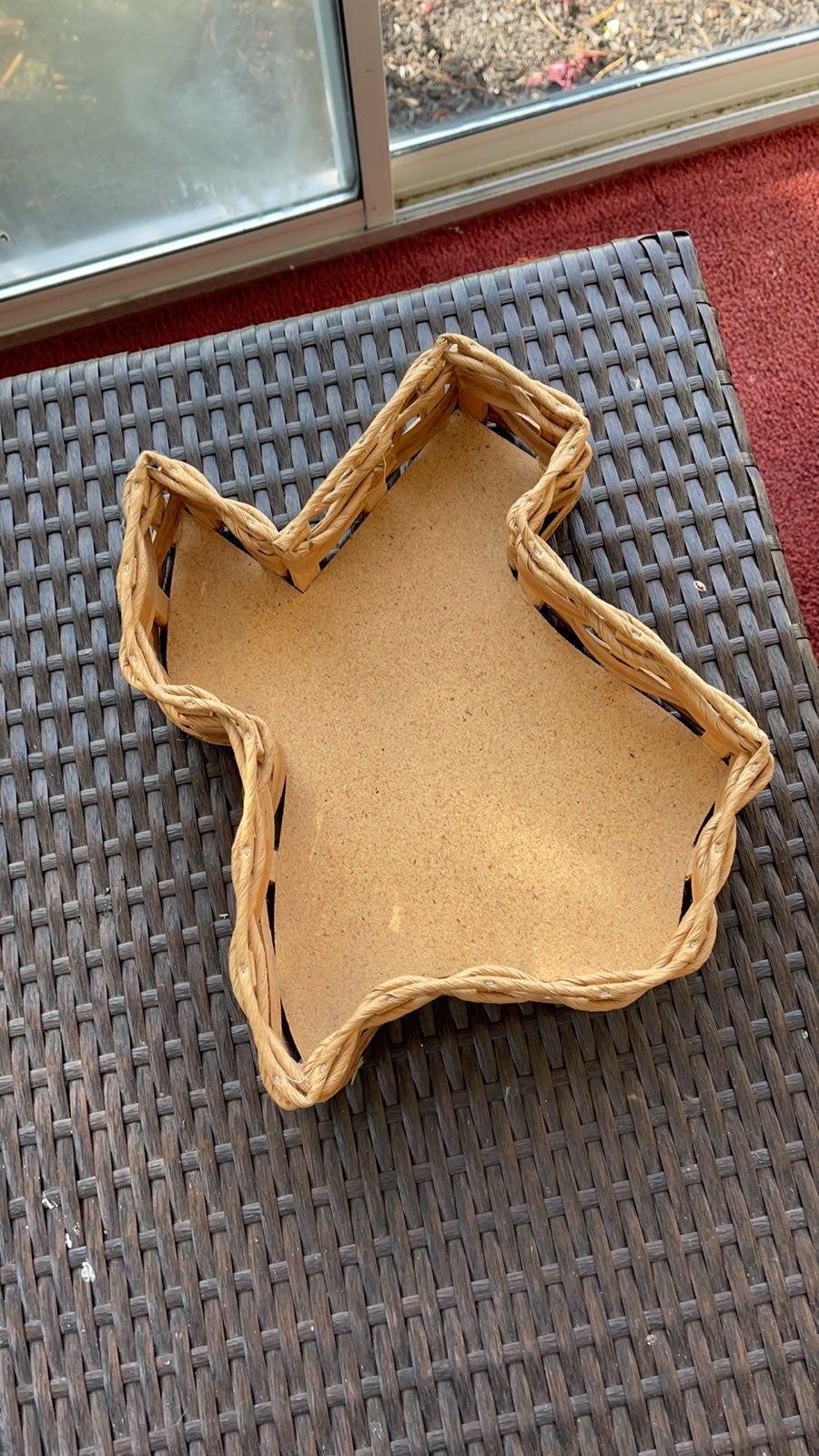 Texas boho wicker basket