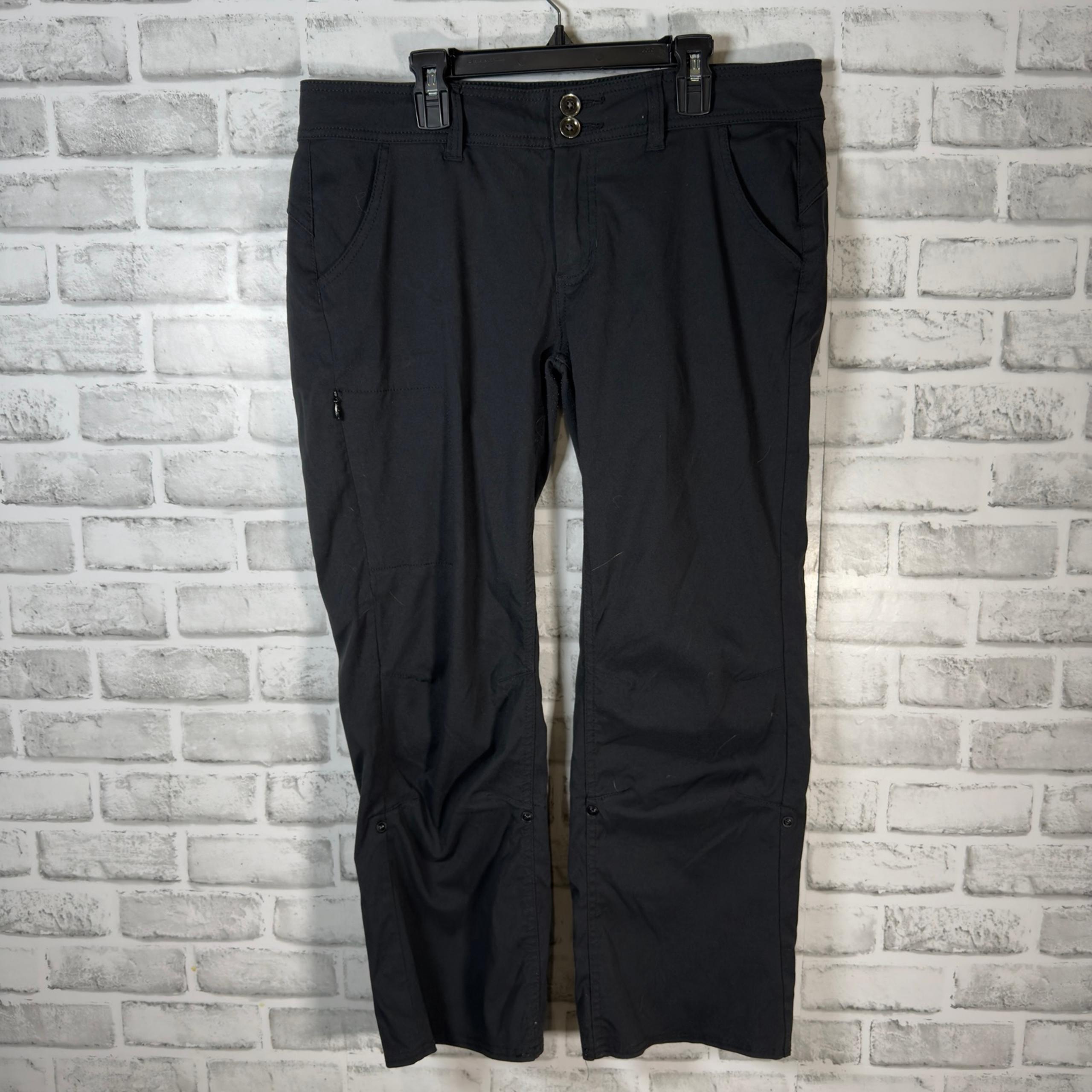 PrAna Black Casual Short Inseam Capri Pants Womens Size 10 34x24