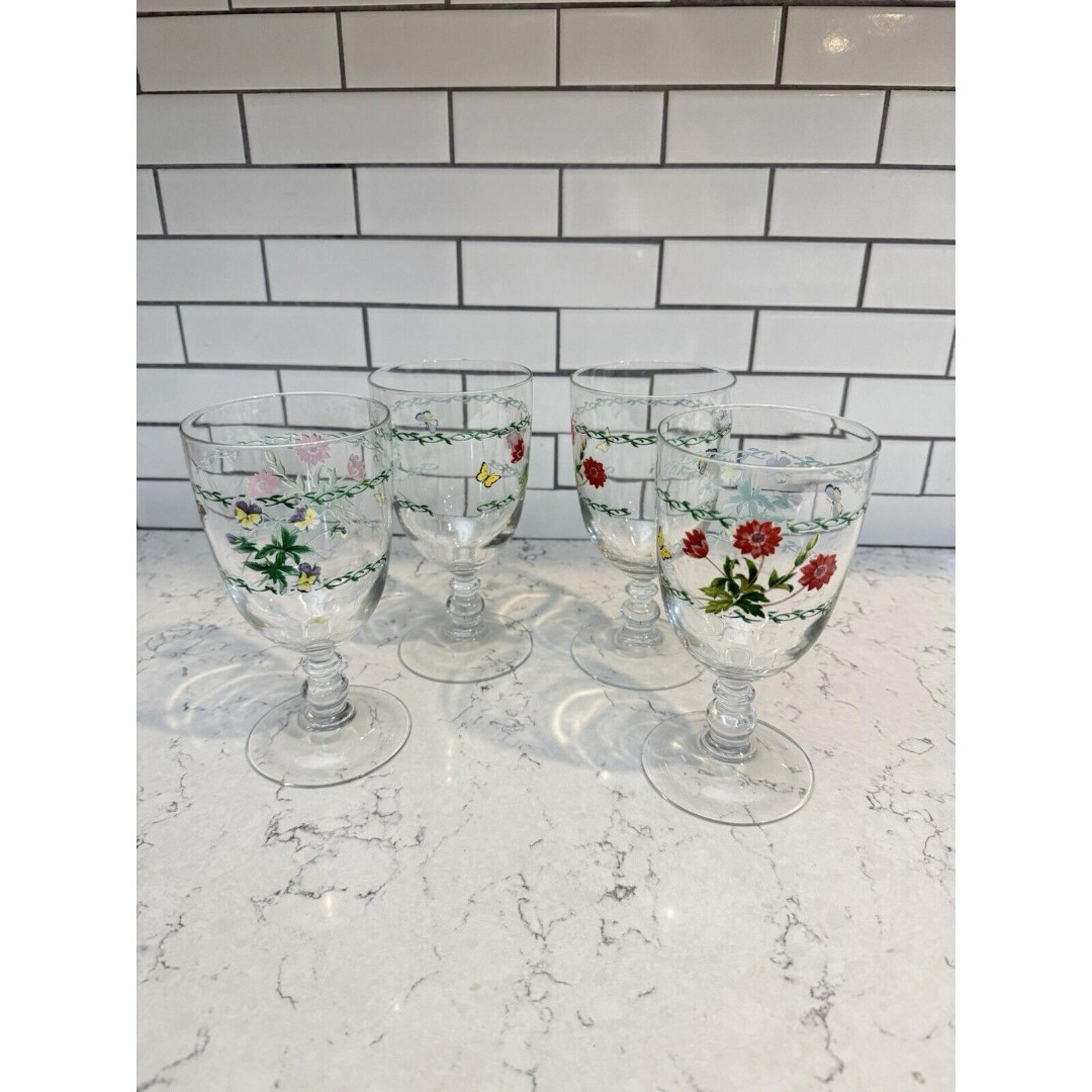 Studio Nova By "Garden Bloom" Iced Tea, Glasses, Set Of 4. 14 Ounce. - Mikasa