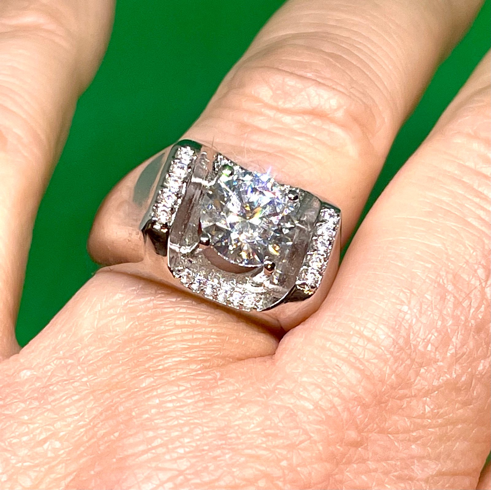 Sterling Morganite Ring