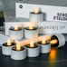 Solar Tea Lights Outdoor Waterproof, Dusk to Dawn Outdoor Lighting