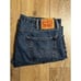 Levi’s Men’s Size 40x30 Jeans 505 Blue Denim Relaxed Fit Dark Wash Straight Leg
