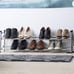 4-Tier Expandable Shoe Rack, Organizer, Metal, Silver