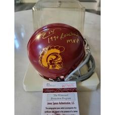 Ricky Ervins Autographed/Signed Mini Helmet JSA COA USC Trojans C