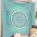 Cotton Tapestry Ombre Bohemian Bedspread (Queen (84x90 Inches), Classic Green