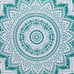 Cotton Tapestry Ombre Bohemian Bedspread (Queen (84x90 Inches), Classic Green