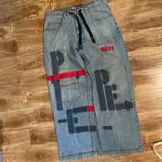 Pepe Patchwork baggy jeans
