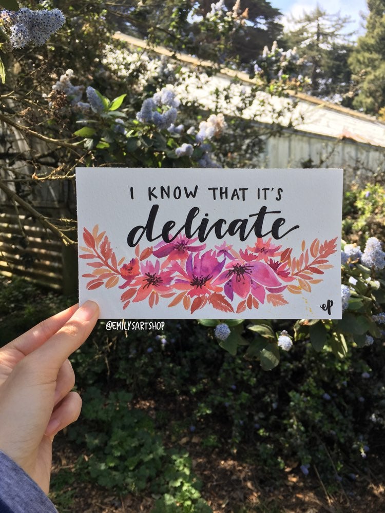 Custom Taylor Swift Lyric Art Watercolor
