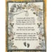 Welcome New Baby Tapestry Throw Blanket Stork Footprints Precious Gift From God