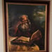 ANTIQUE OIL ON CANVAS PAINTING SIGNED BY DE LEEP 24X28 FRAMED THE READER