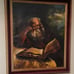 ANTIQUE OIL ON CANVAS PAINTING SIGNED BY DE LEEP 24X28 FRAMED THE READER