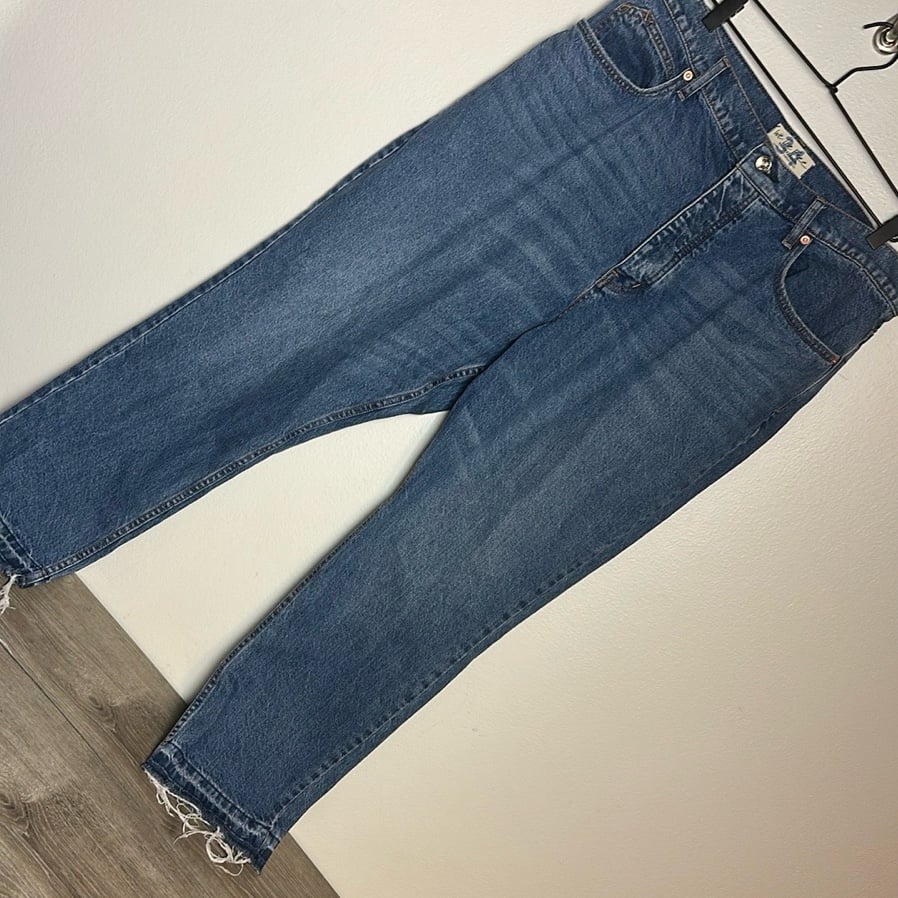 Free People We The Free Crvy Wide Leg Jeans Size 34