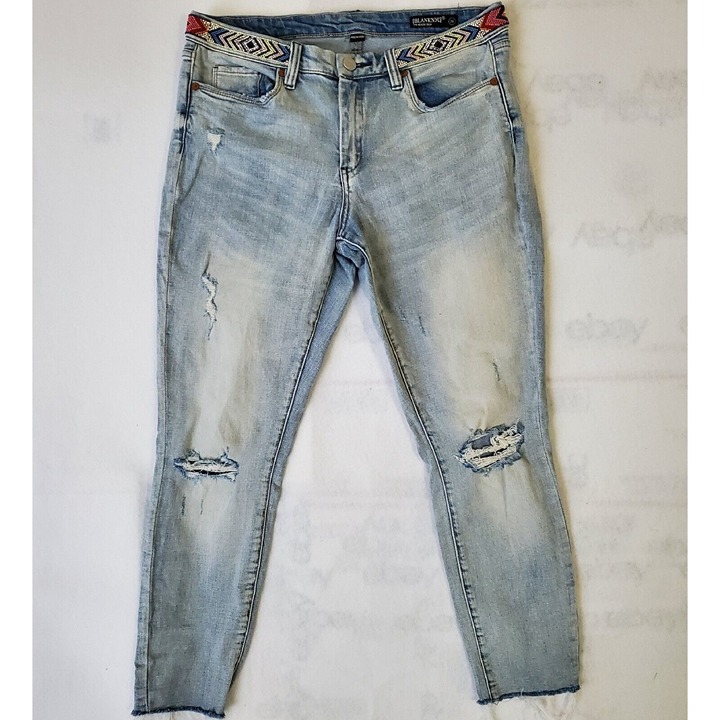 BLANKNYC The Reade Crop Jeans Size 29 Women's Jeans Beaded Waistband
