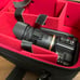 JVC GC-JY40 HD camcorder with body, USB cable, and charging cable included.
