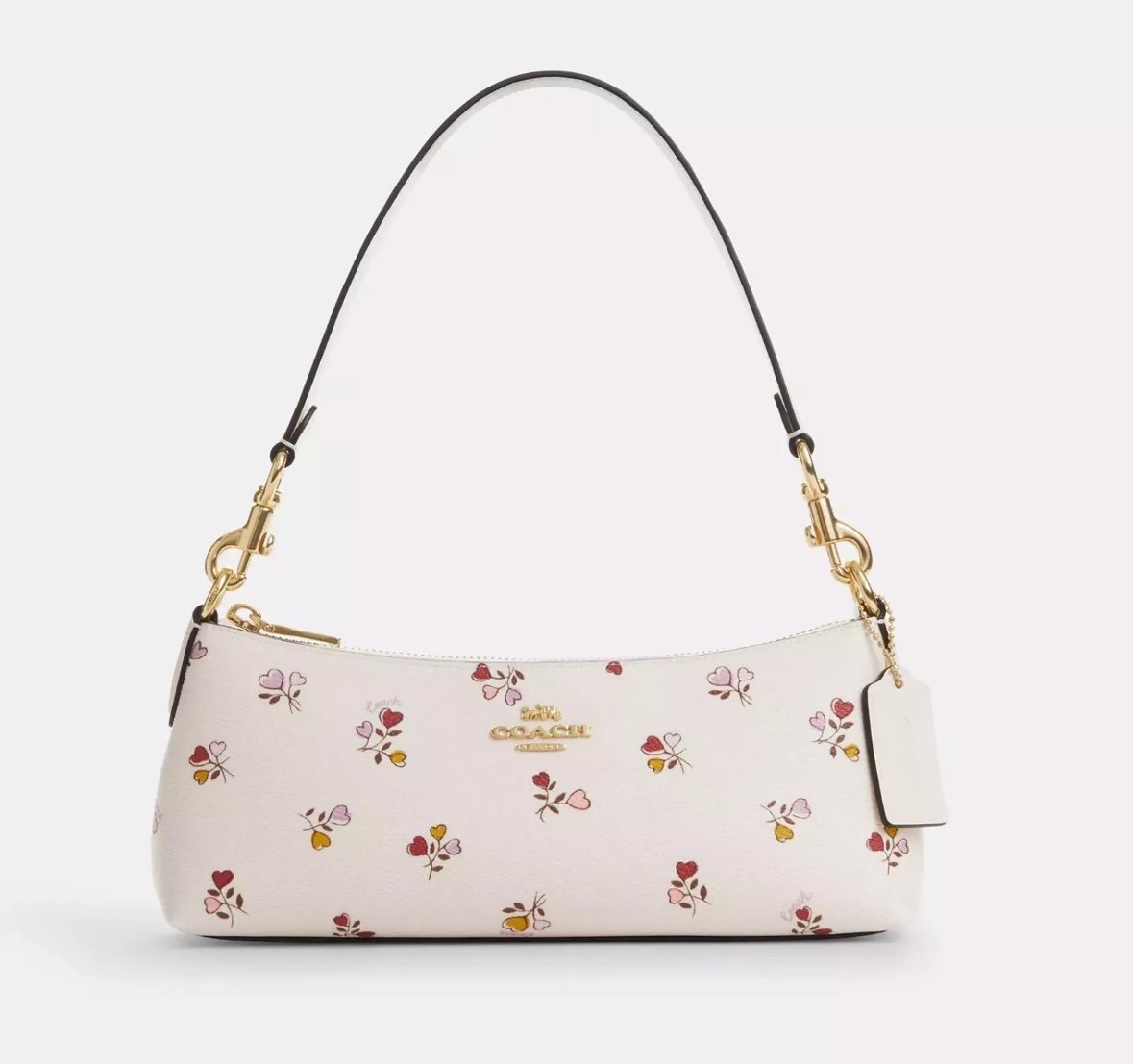 Coach Charlotte Shoulder Bag With Heart Print