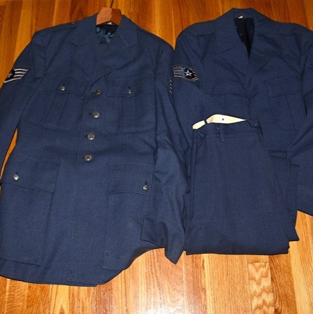 Vintage 1950s Korean War Air Force Officers Dress Uniform Ike Jacket Grouping