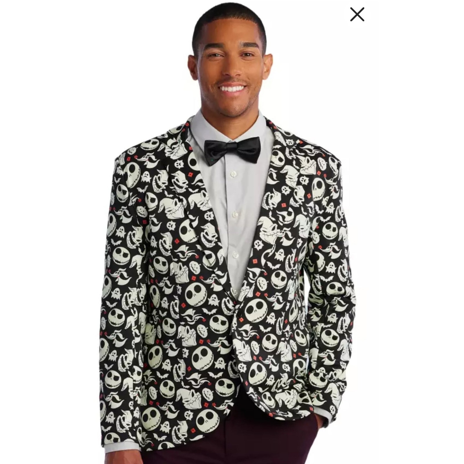 Disney Tim Burton's The Nightmare Before Christmas Glow in the Dark Half Suit XL