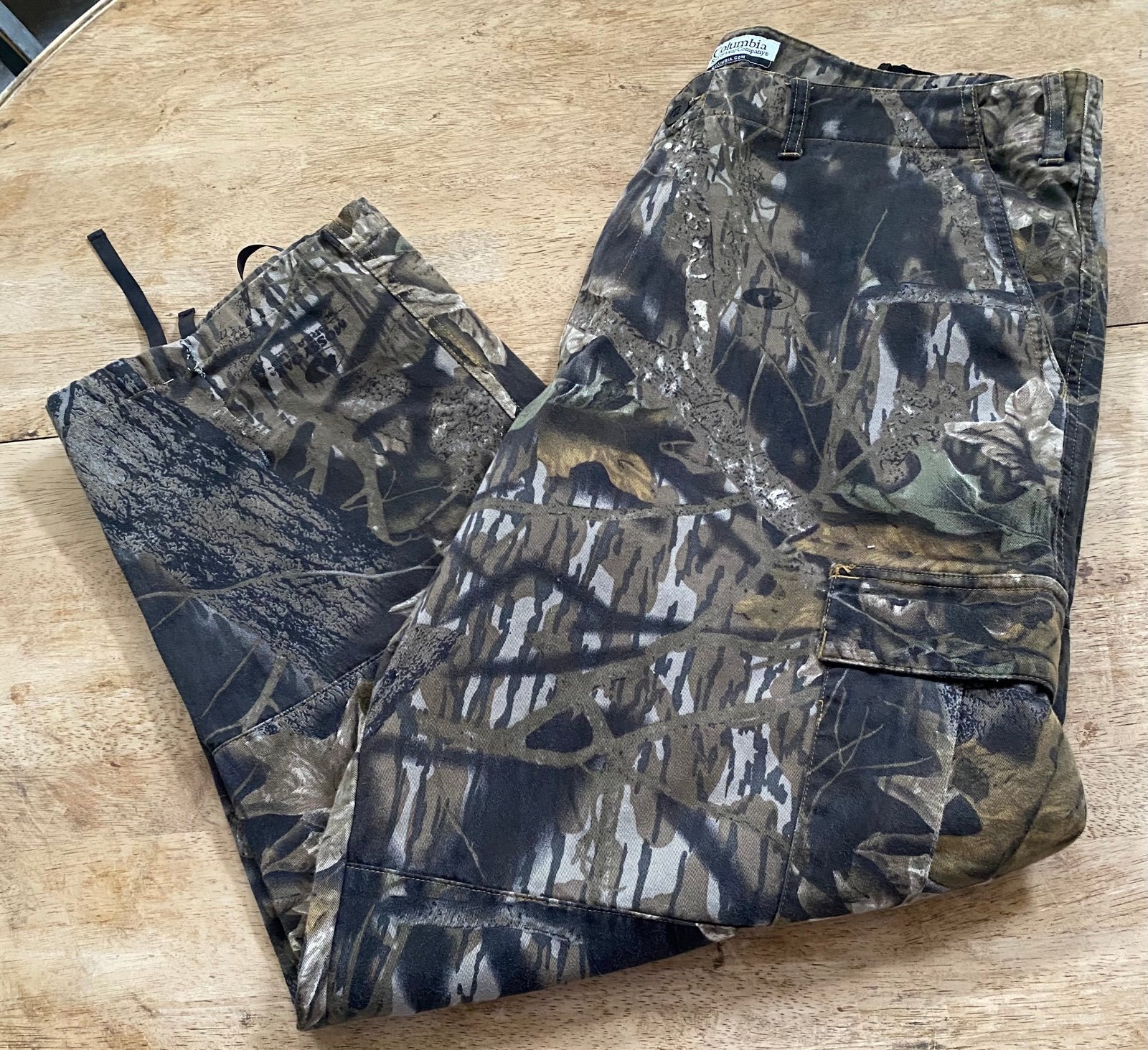 Columbia Mossy Oak Men’s Sz 38 Cargo Camo Hunting Pants
