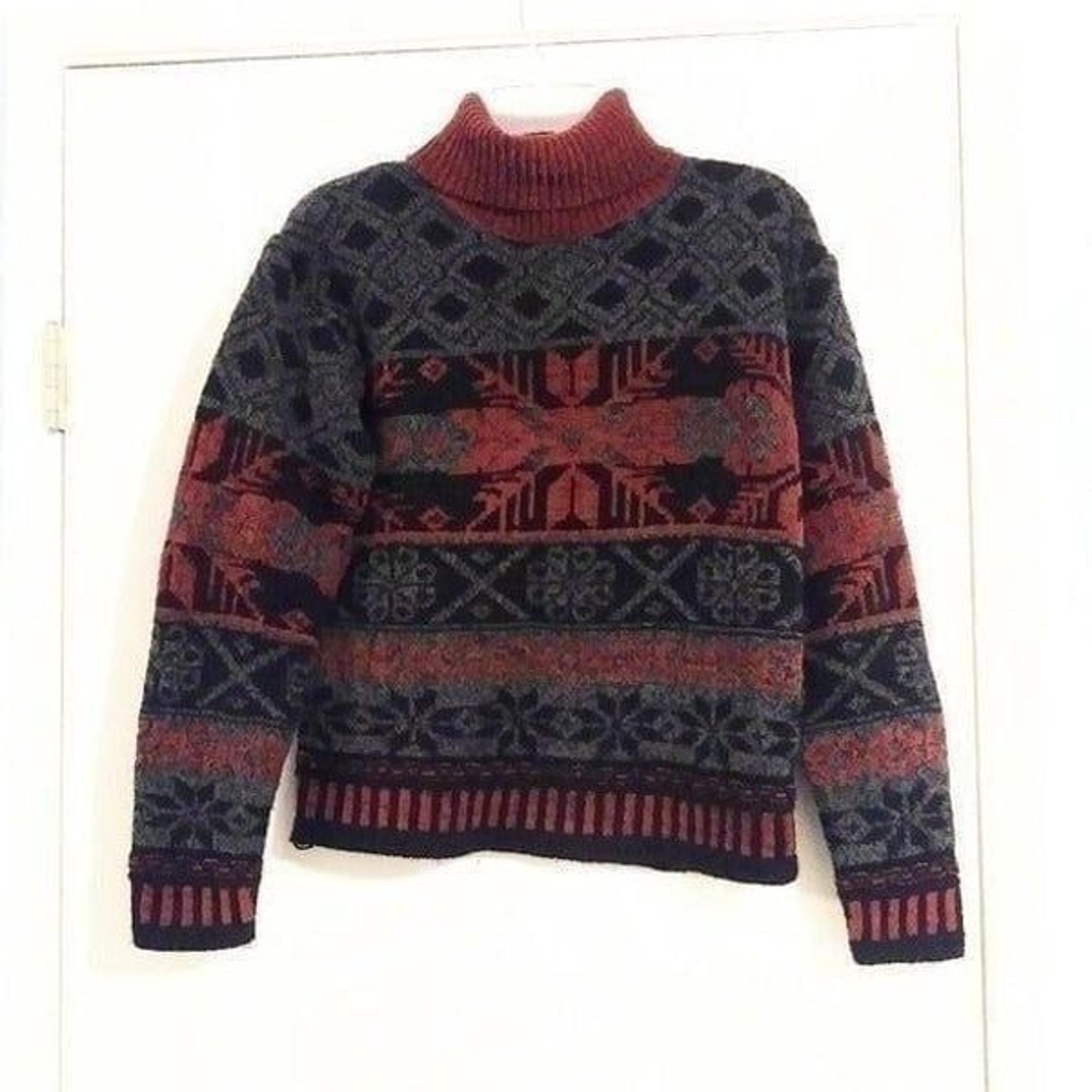 Vintage High Sierra Knit Winter Turtleneck Sweater