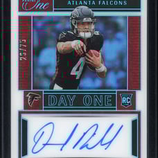 Desmond Ridder 2022 Panini One #117 Day One Blue Rookie Auto /75 Sealed Encased