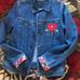 Bad Bunny Jean Jacket - Appliqué Embroidery - Large -