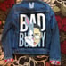 Bad Bunny Jean Jacket - Appliqué Embroidery - Large -