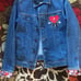 Bad Bunny Jean Jacket - Appliqué Embroidery - Large -